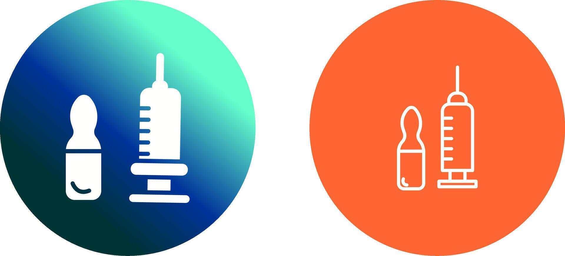Injection Icon Design vector