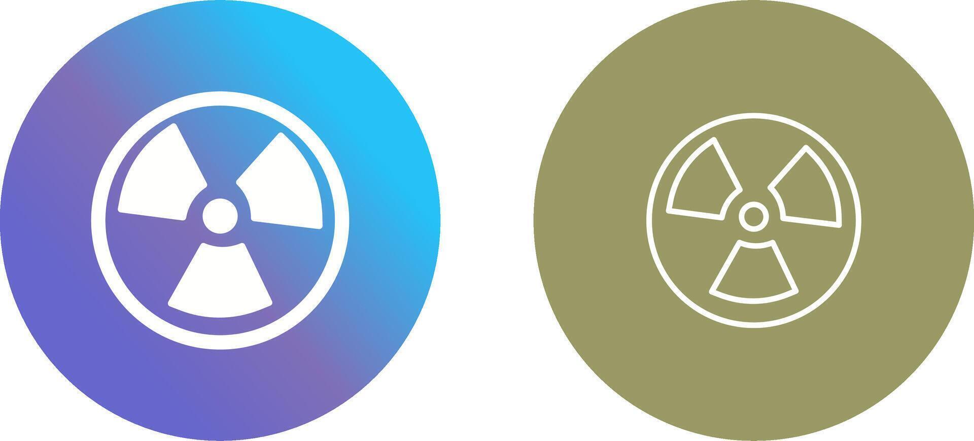 Nuclear Icon Design vector