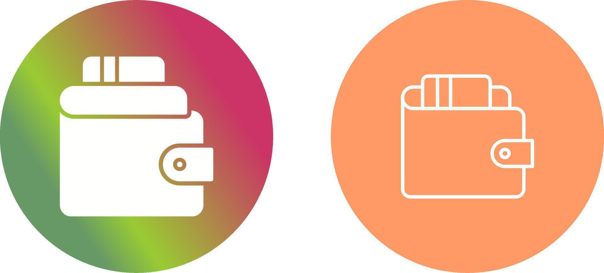 Wallet Icon Design vector