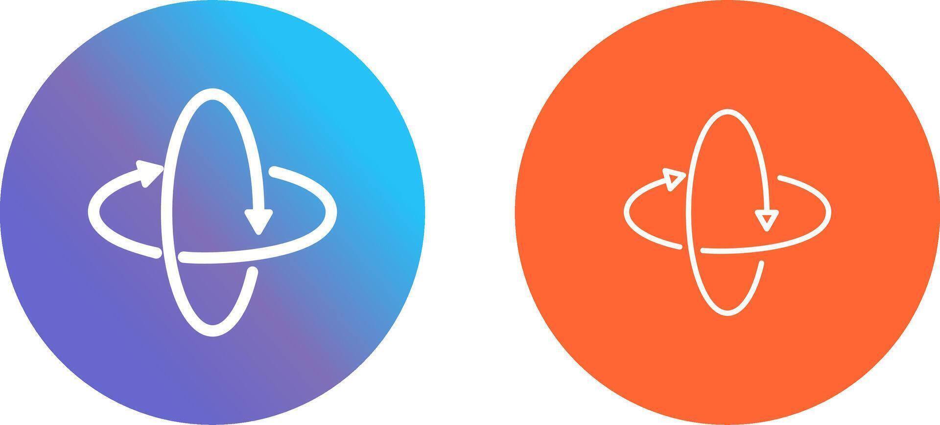 Rotate Icon Design vector