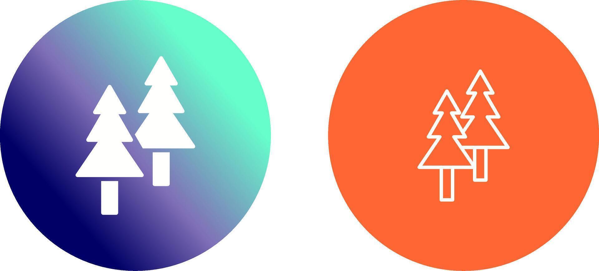 Pine Tree Icon Design vector