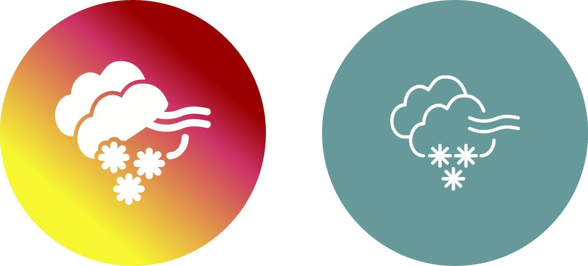 Blizzard Icon Design vector