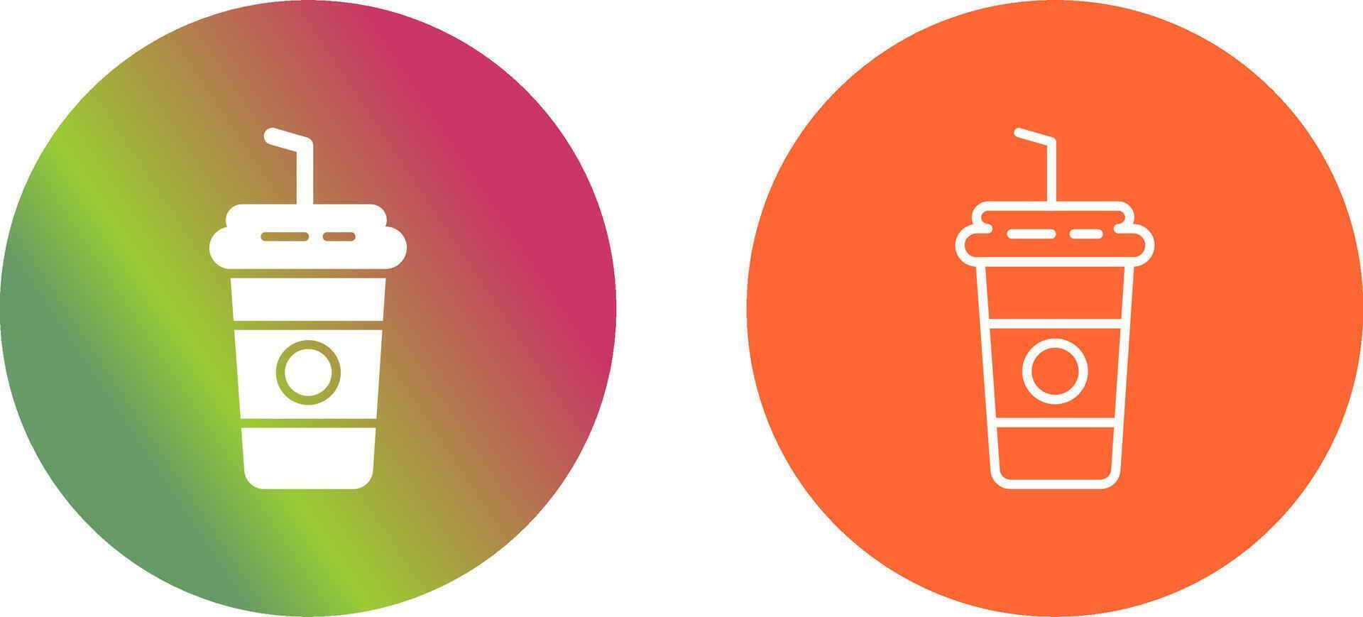 Milkshake Icon Design vector