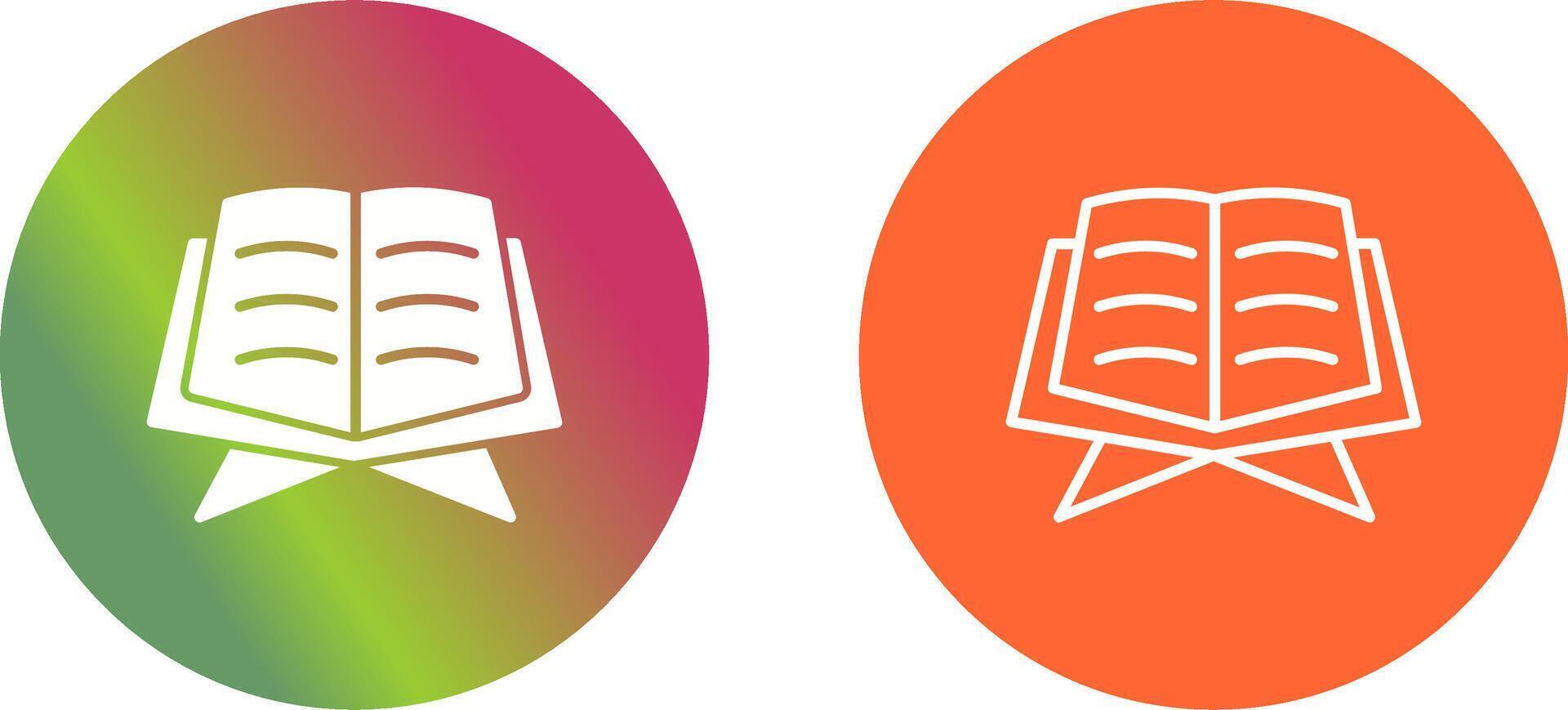 Holy Book Icon Design vector