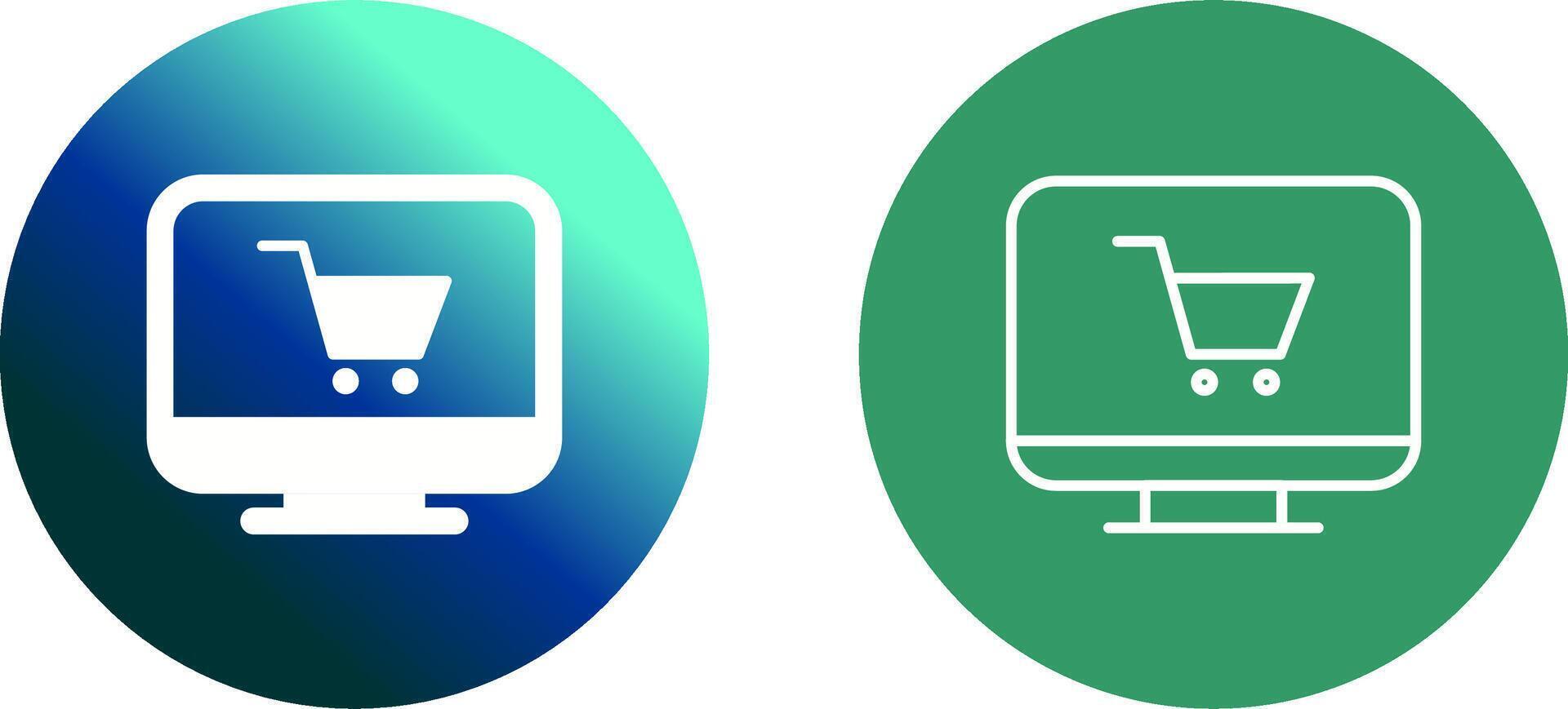 Online Shop Icon Design vector