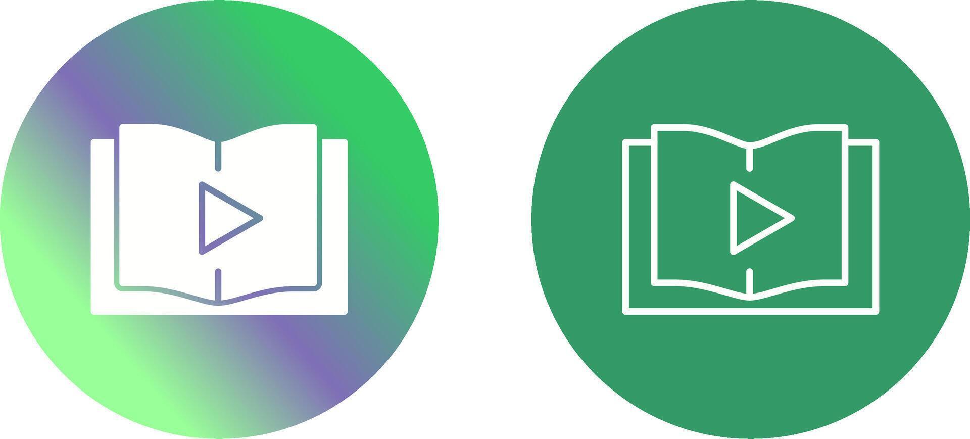 Online Learning Icon Design vector