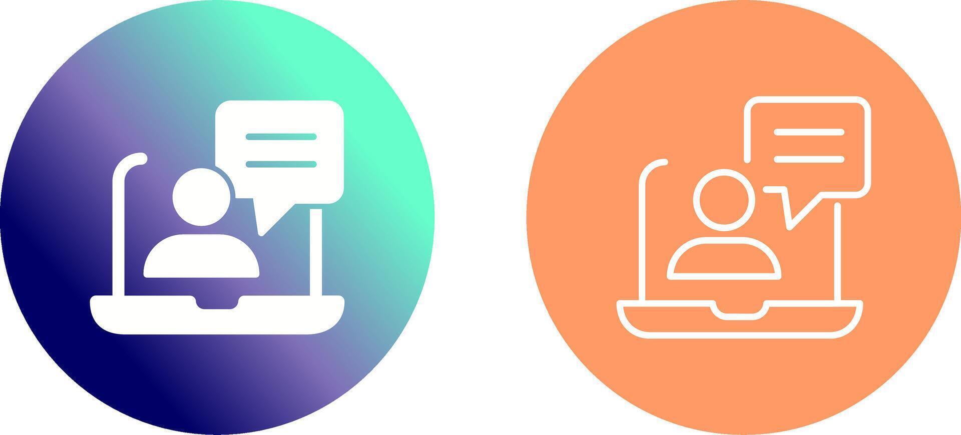 Conversation Icon Design vector
