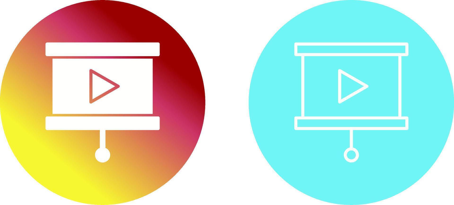 Slideshow Icon Design vector