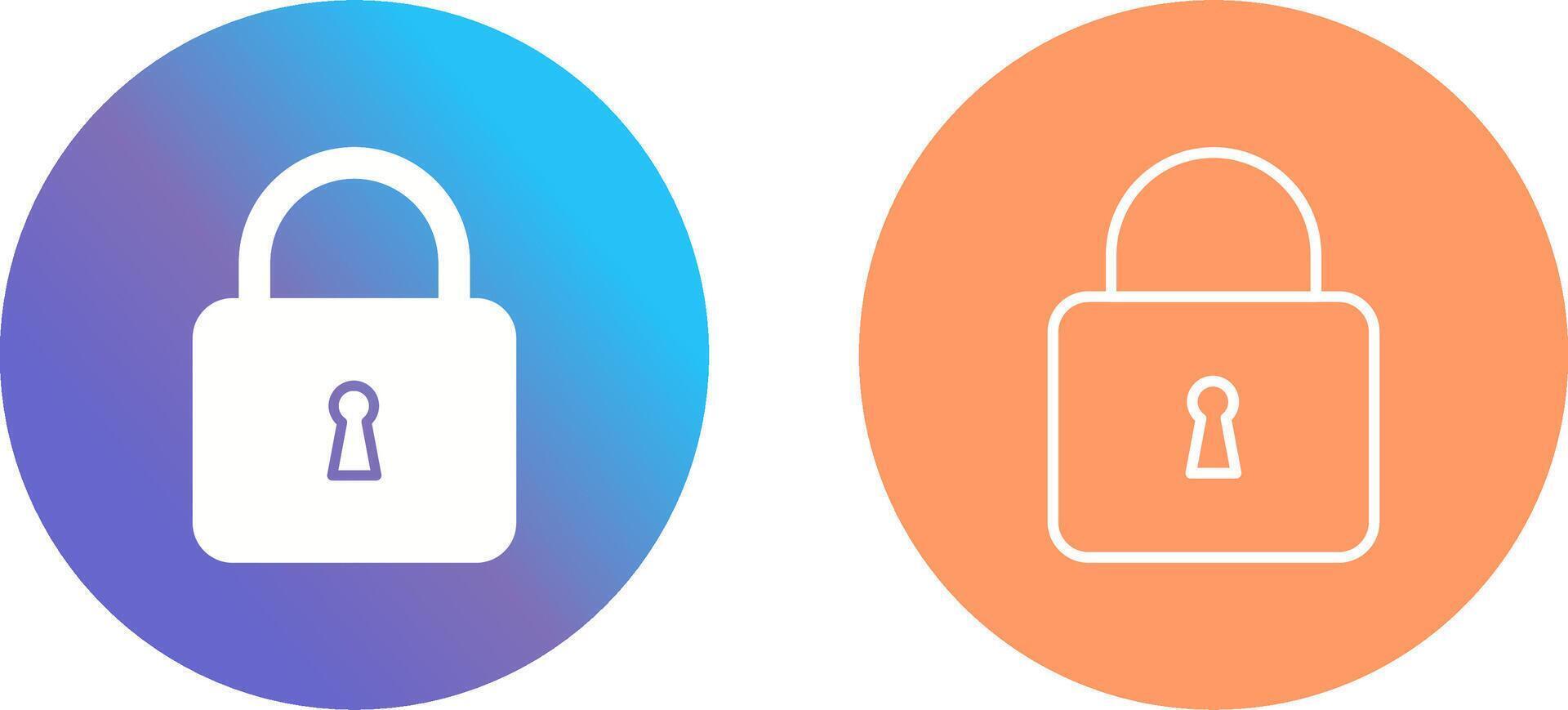 Pad Lock Icon Design vector