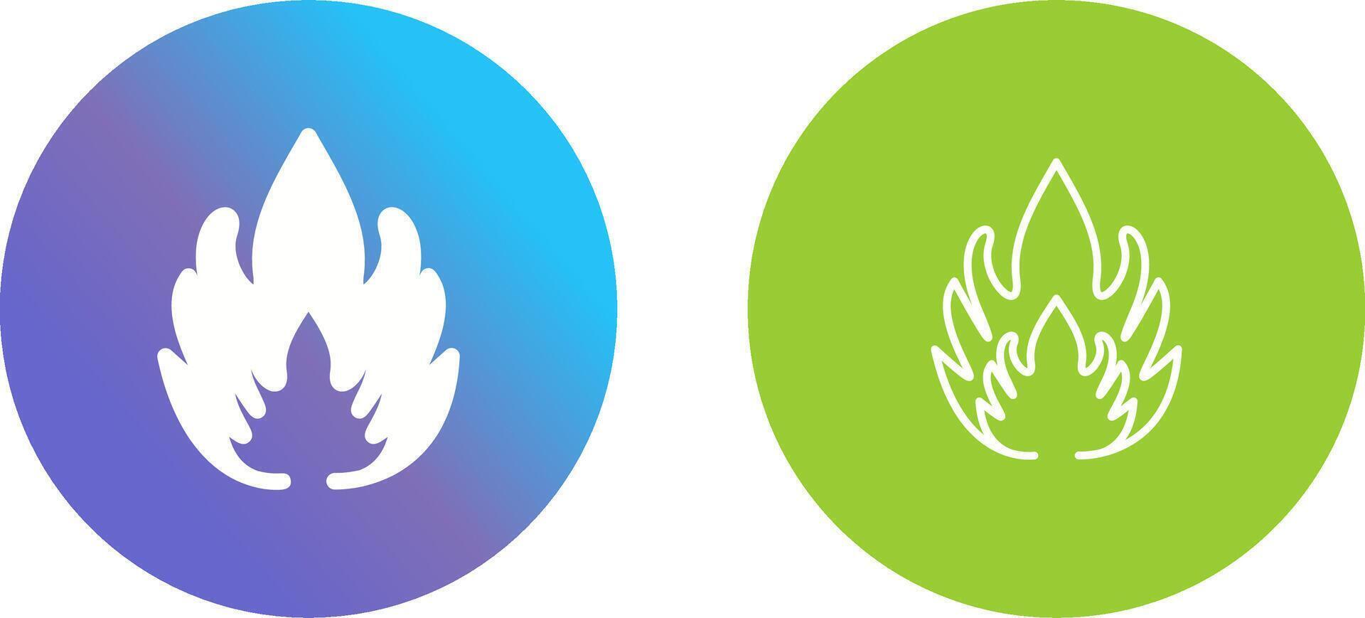 Flammable Material Icon Design vector