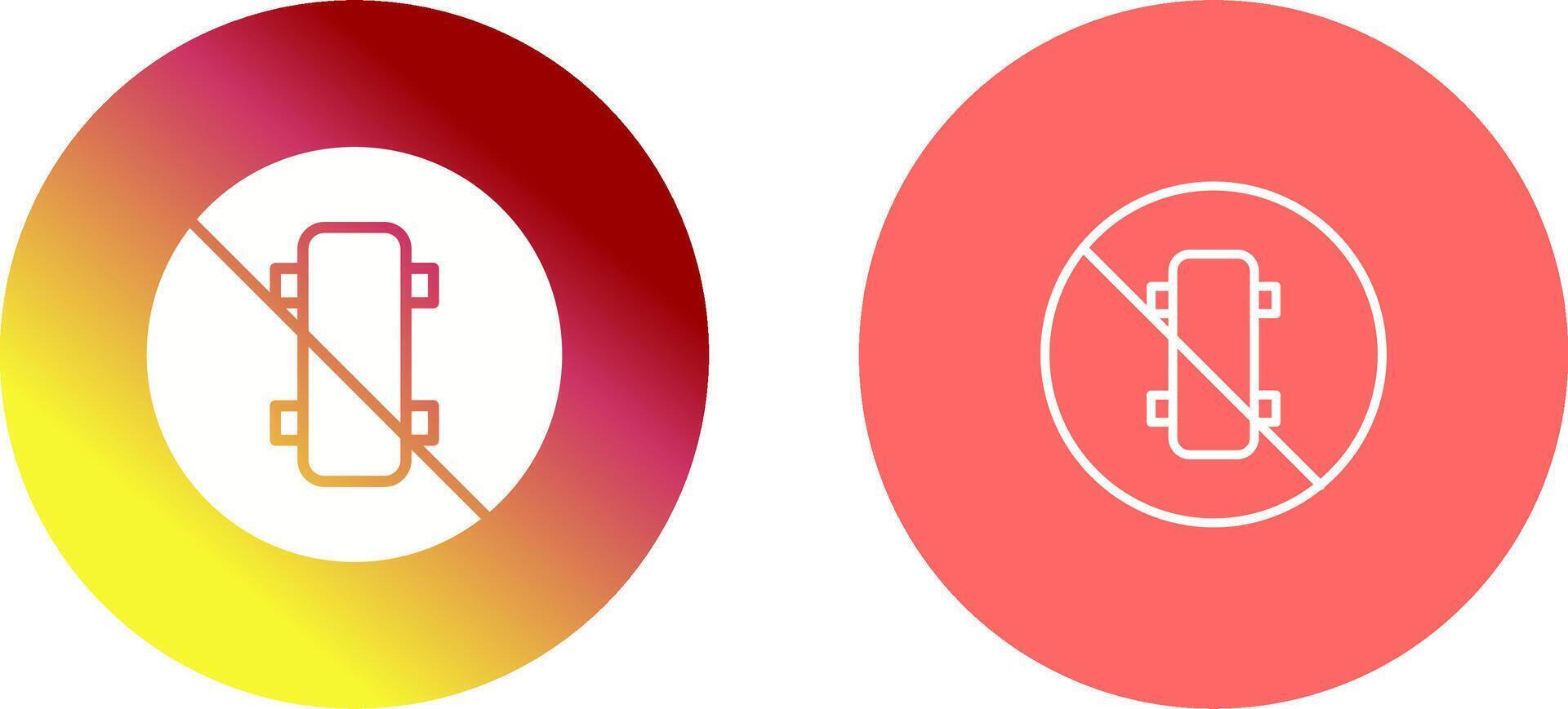 No Skating Icon Design vector