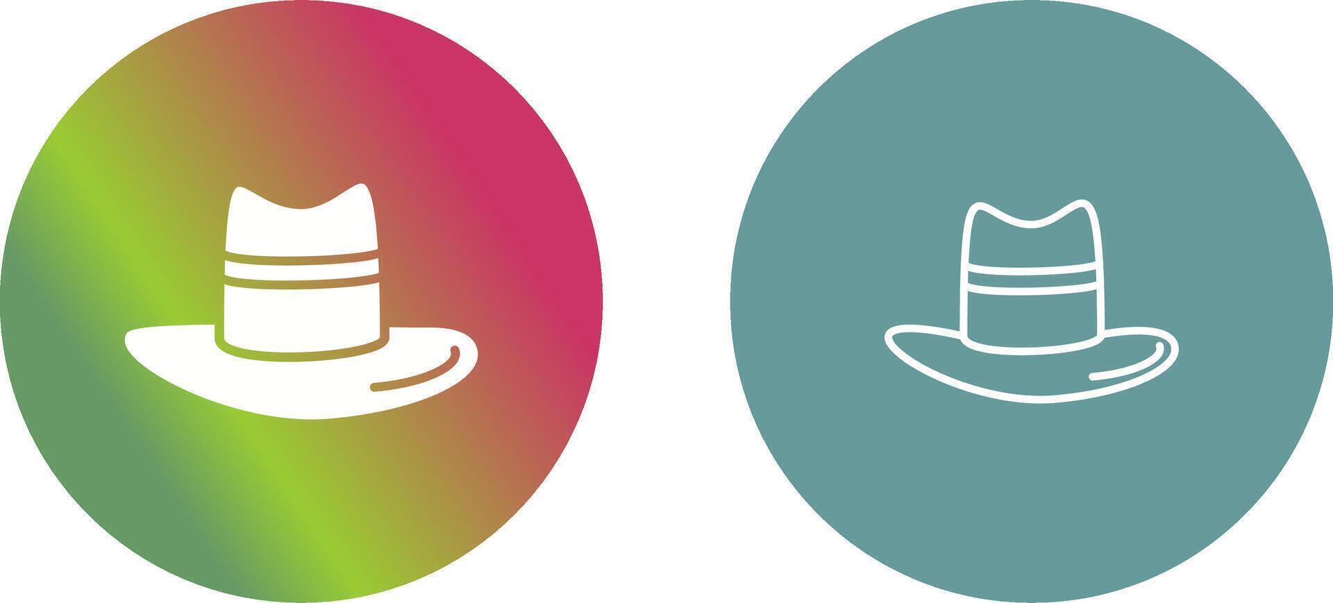 Mens Hat Icon Design vector