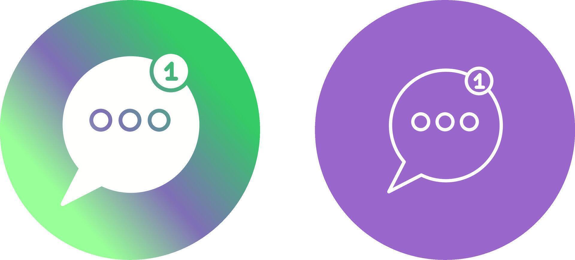 Message Bubbles Icon Design vector