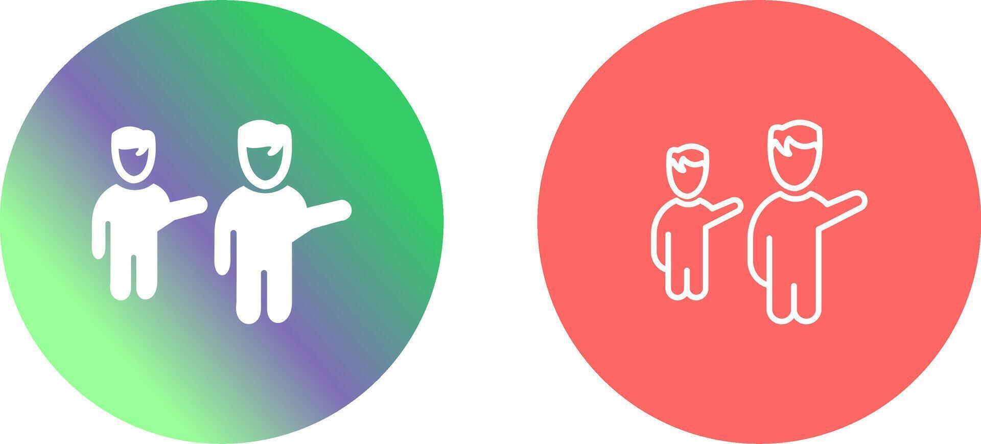 Waving to People Icon Design vector