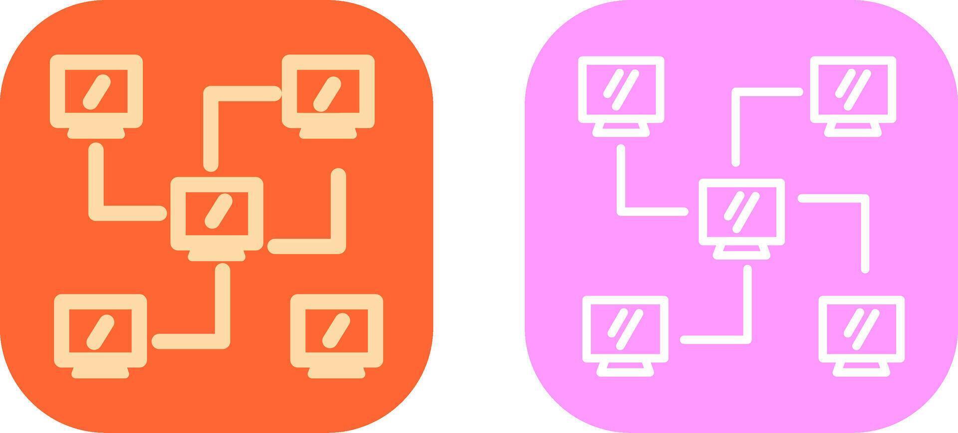 Network Icon Design vector