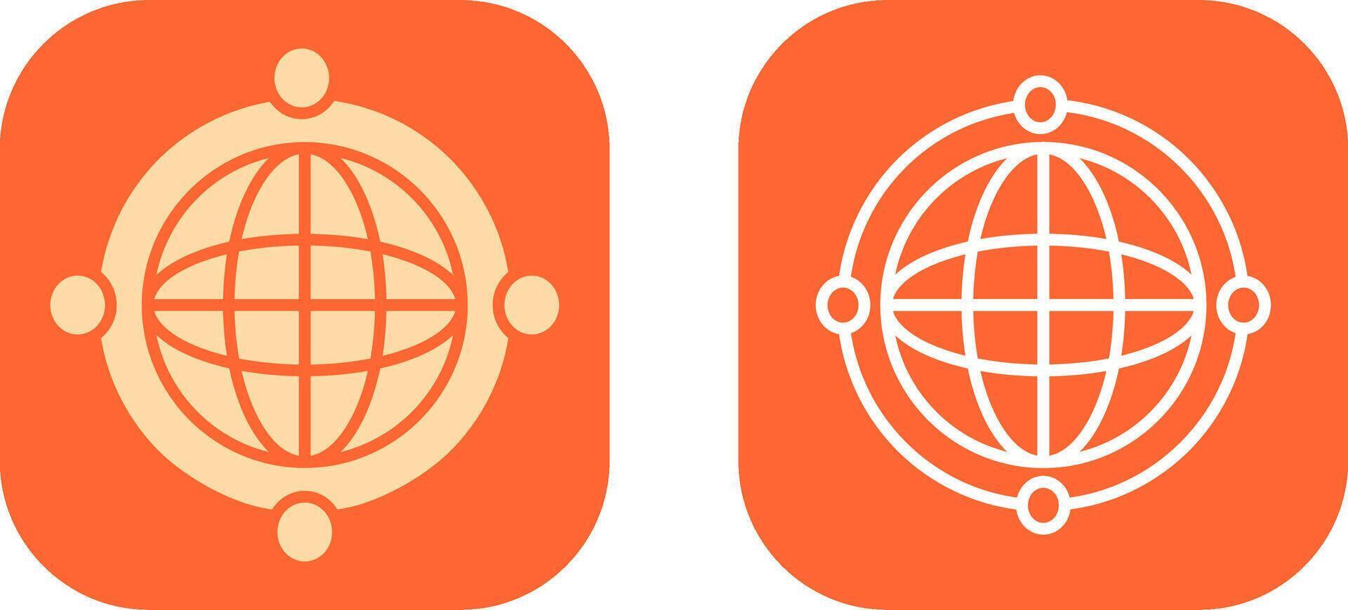Worldwide Web Icon Design vector