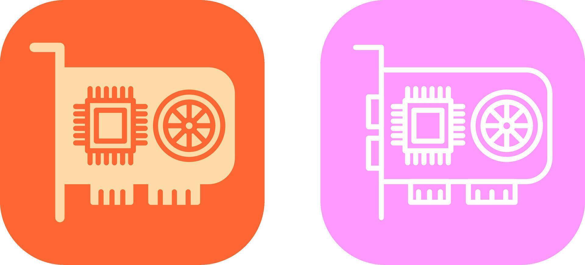 GPU Icon Design vector