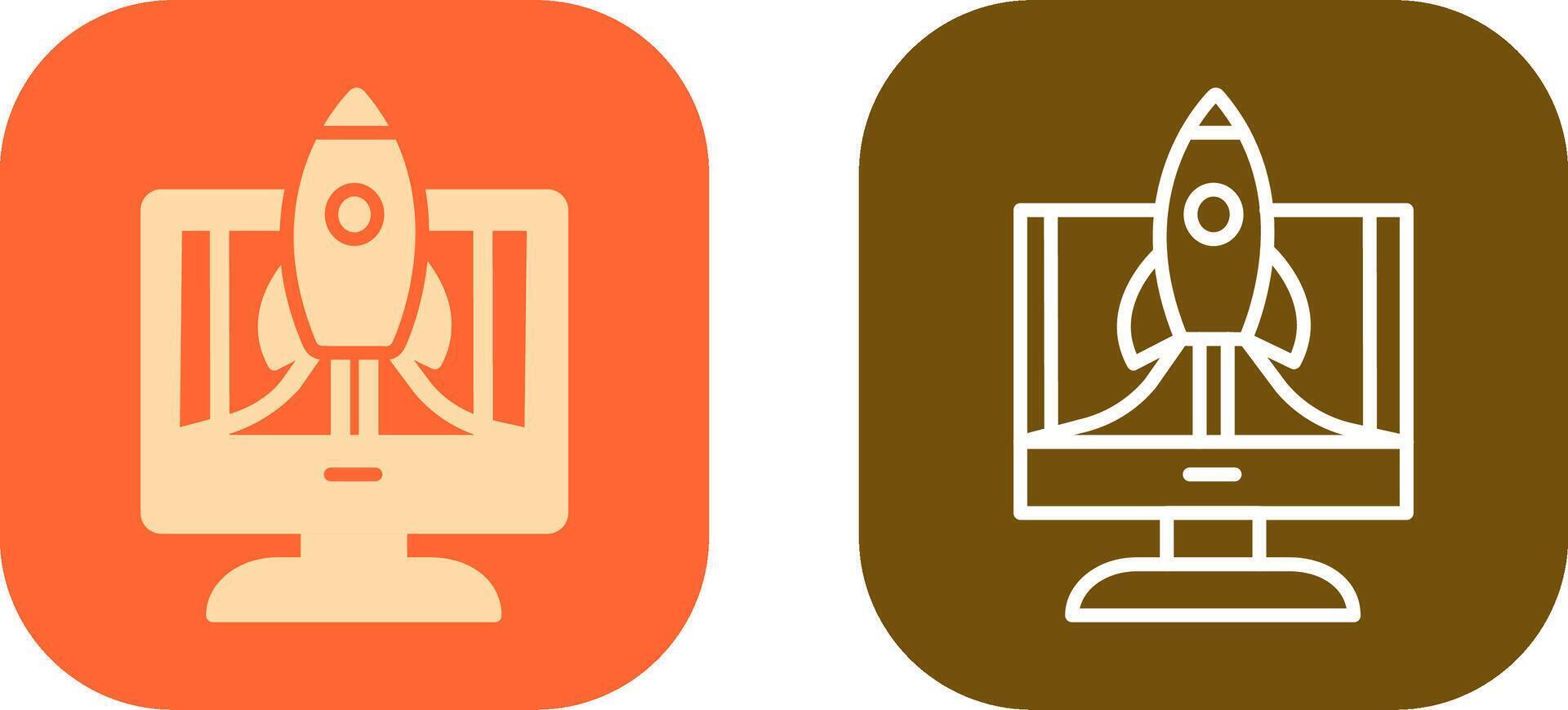 Business Launch Icon Design vector