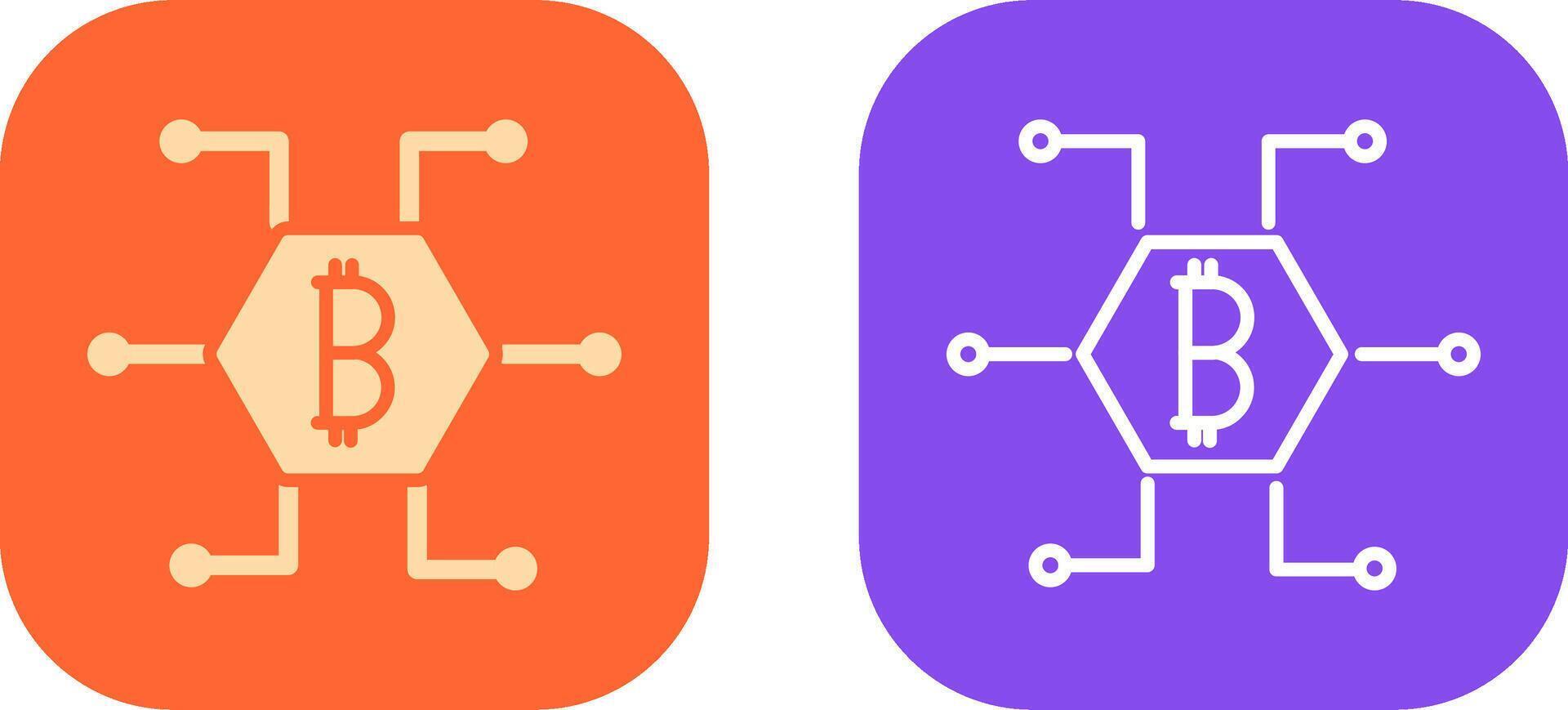 Bitcoin Icon Design vector