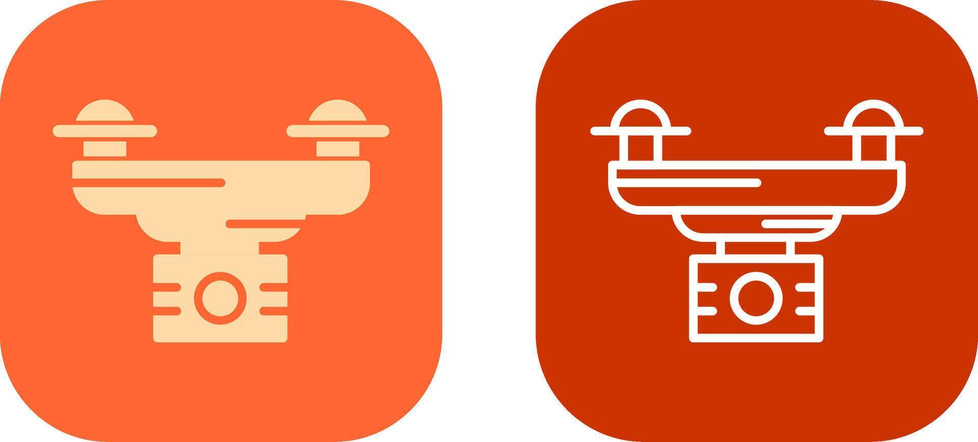 Drone Camera Icon Design vector