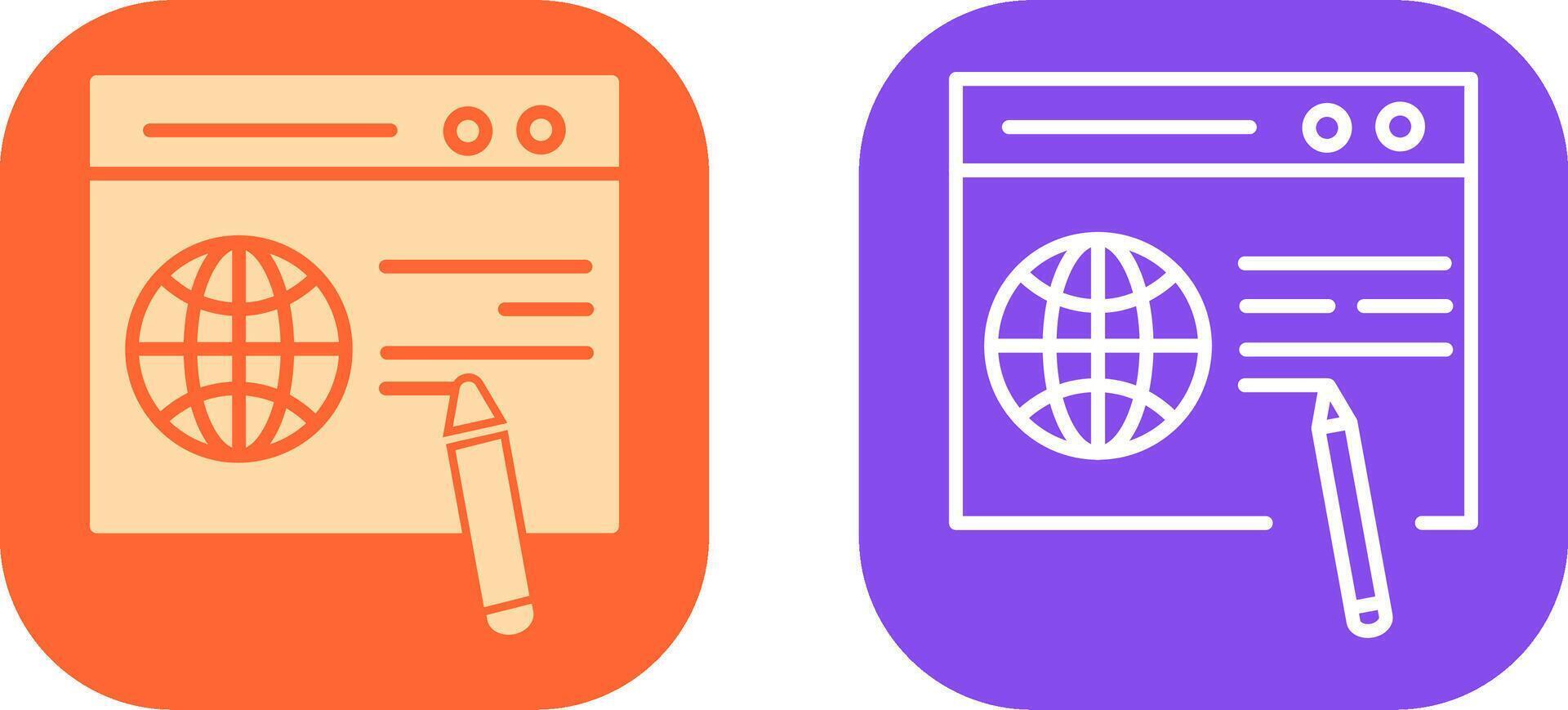 Website Design Icon Design vector