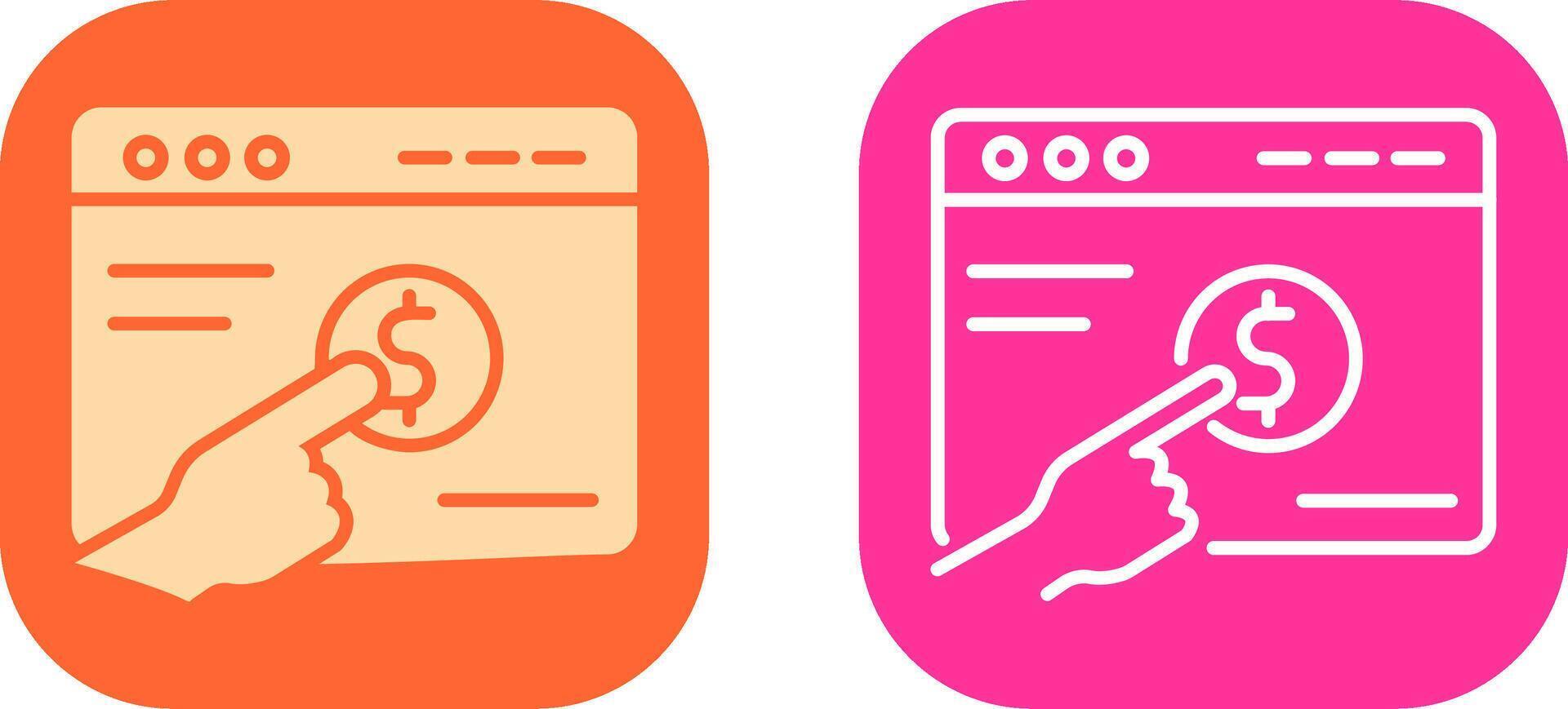 Pay Per Click Icon Design vector