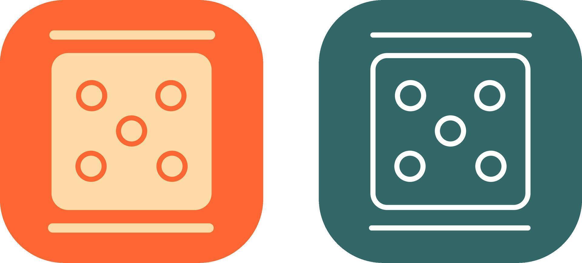 Dice Icon Design vector