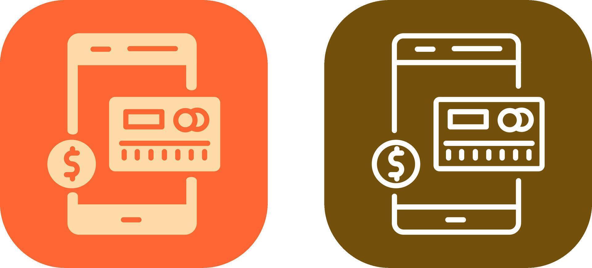 Mobile Banking Icon Design vector