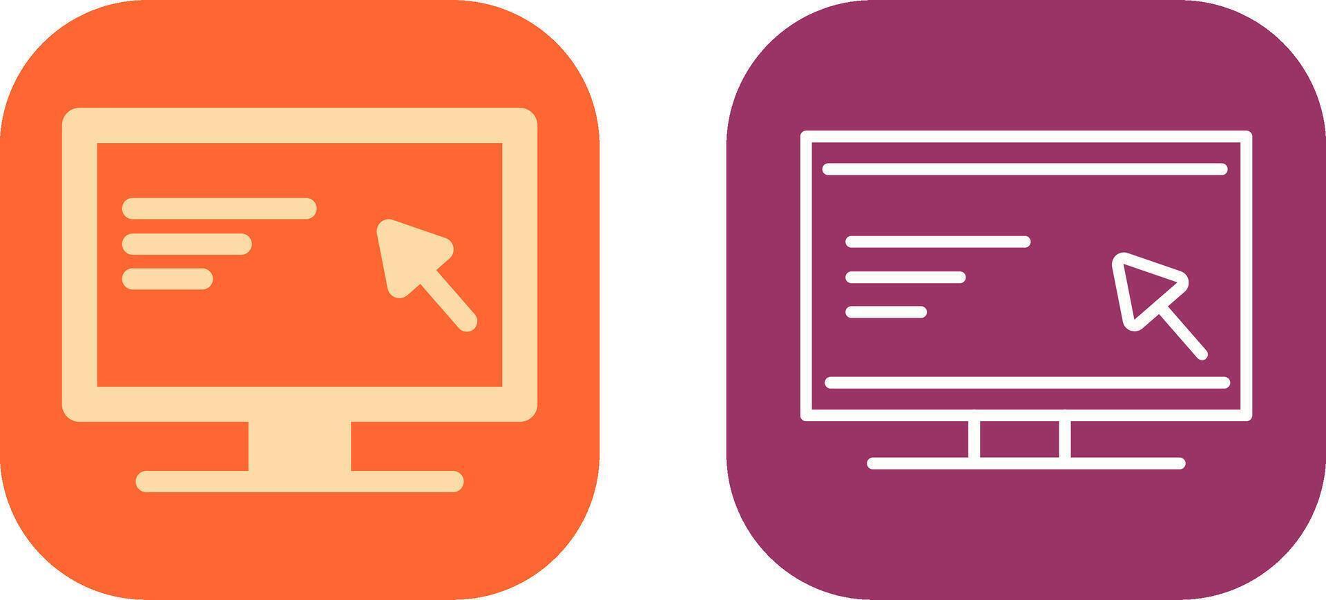 Screen Icon Design vector