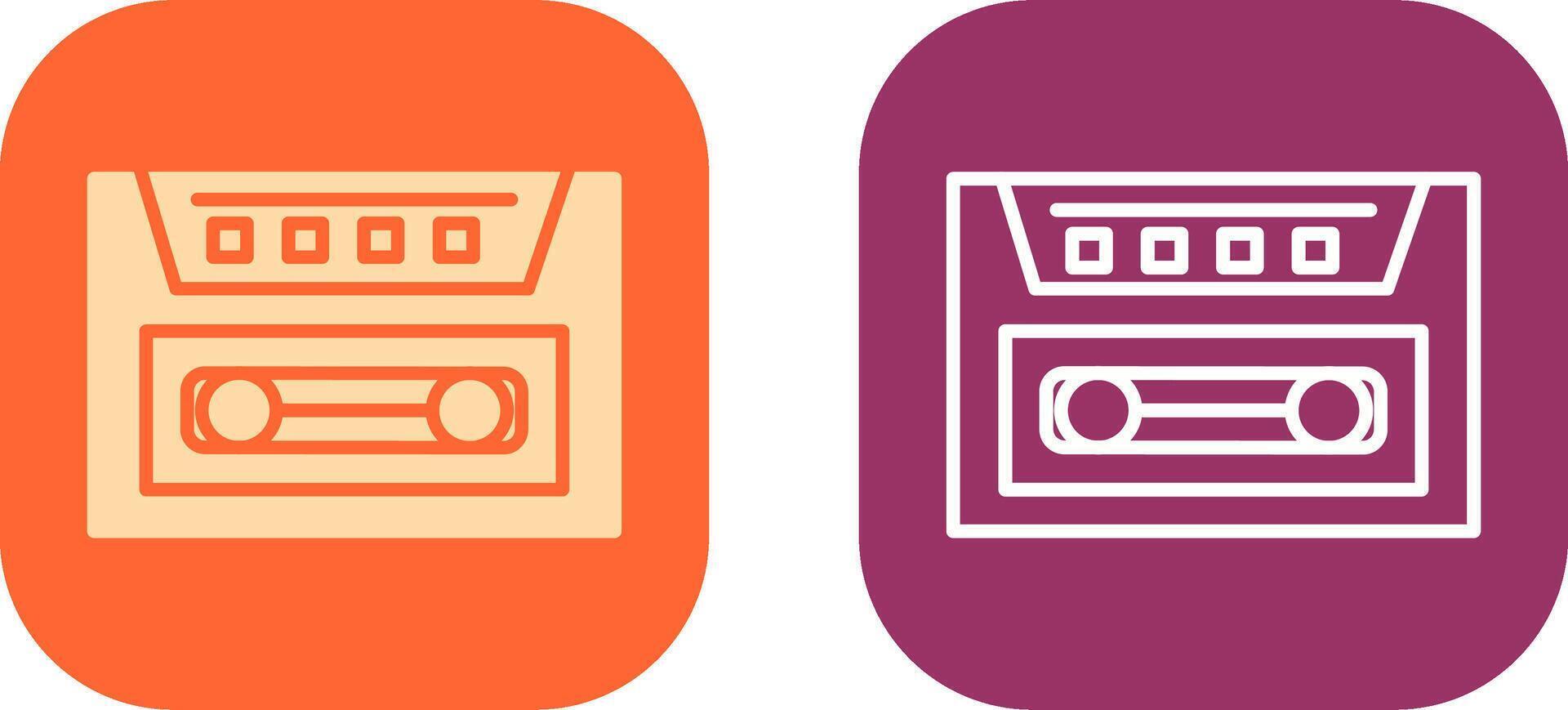 Cassette Icon Design vector