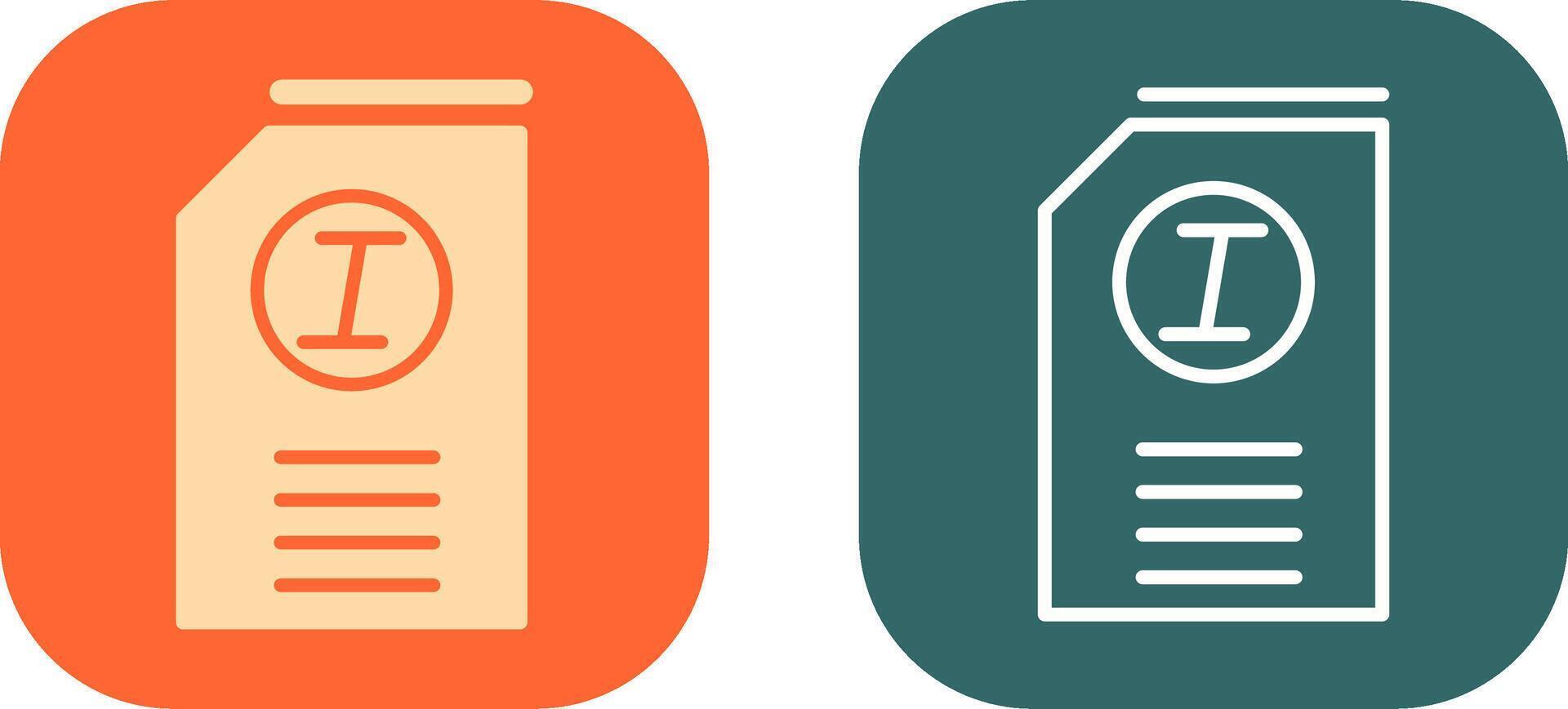 Italic Icon Design vector