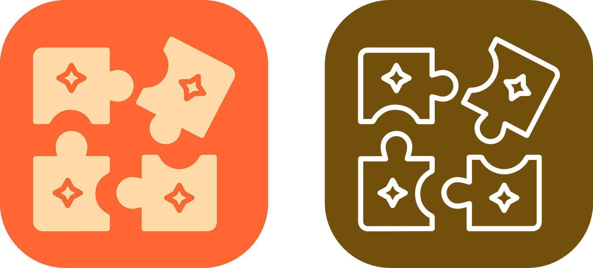 Puzzle Icon Design vector