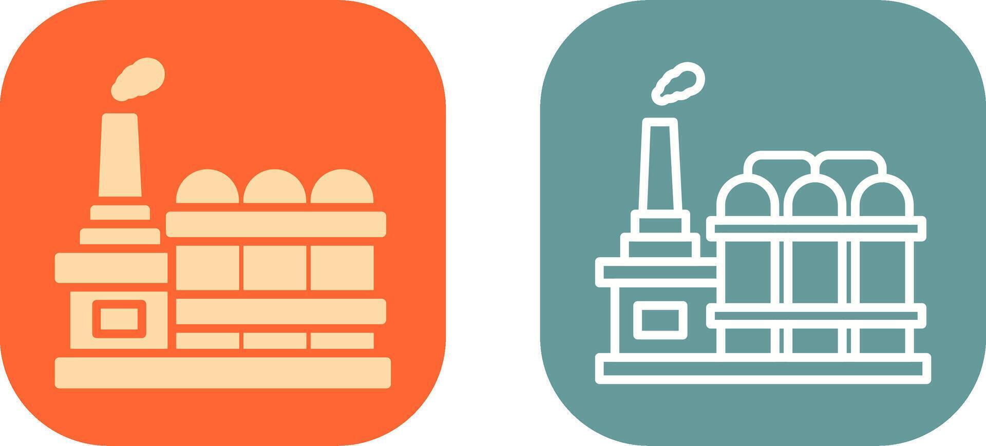 Factory II Icon Design vector