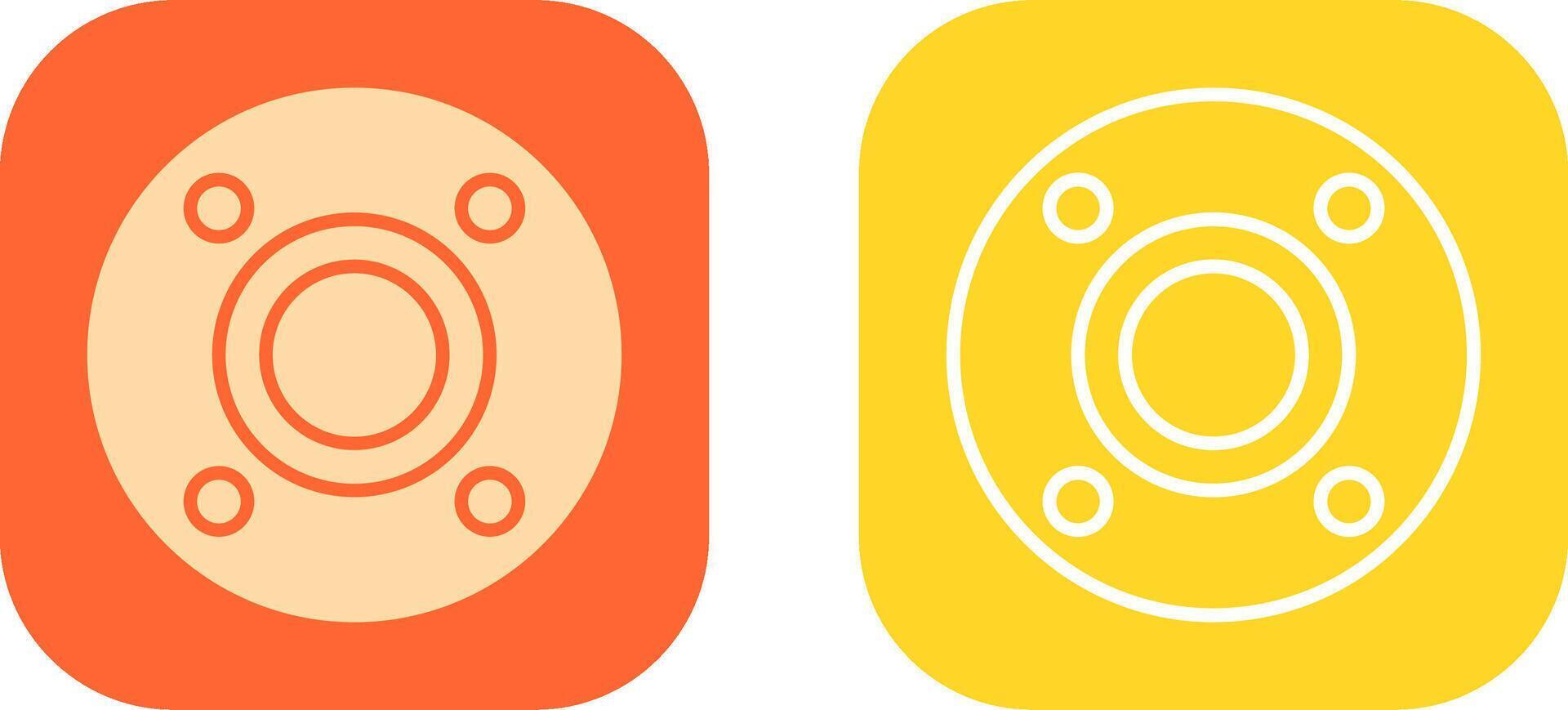 Flange Icon Design vector