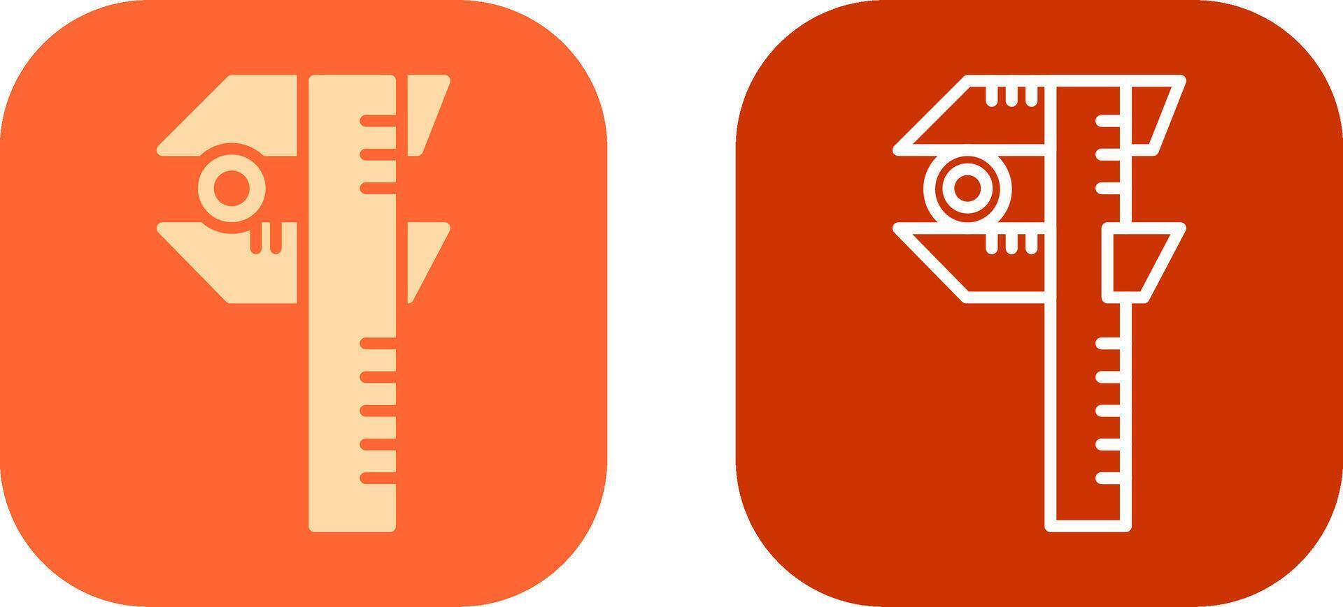 Caliper Icon Design vector