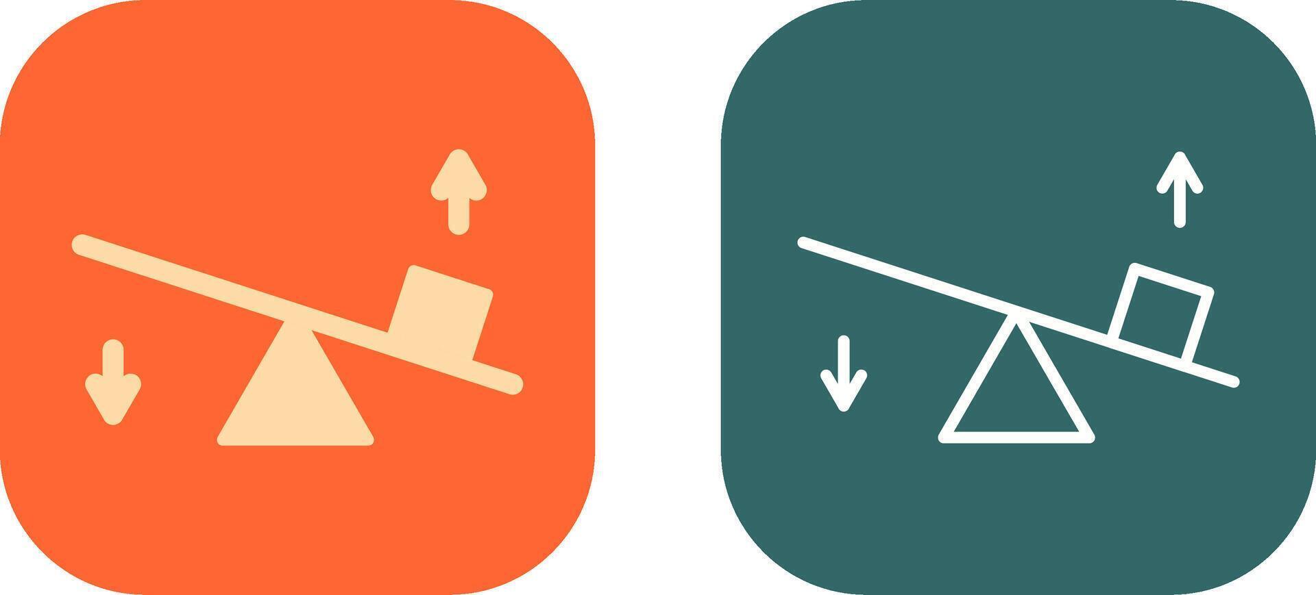 Seesaw Icon Design vector