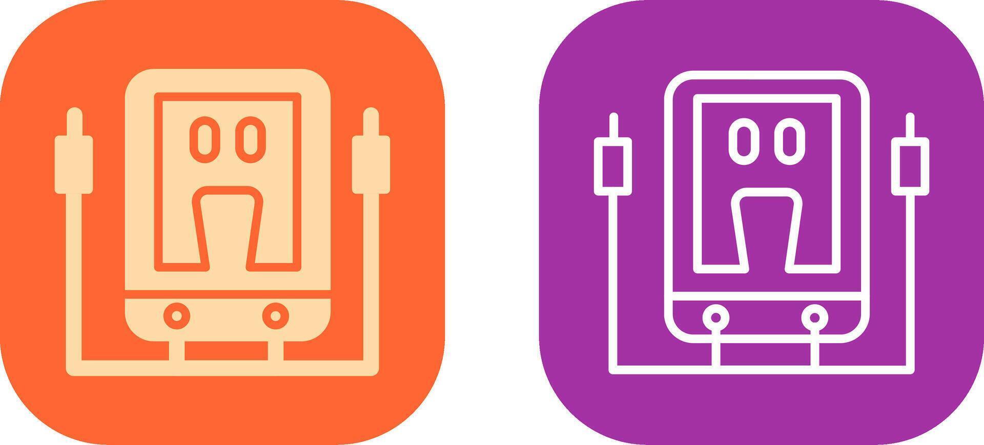 Voltmeter Icon Design vector