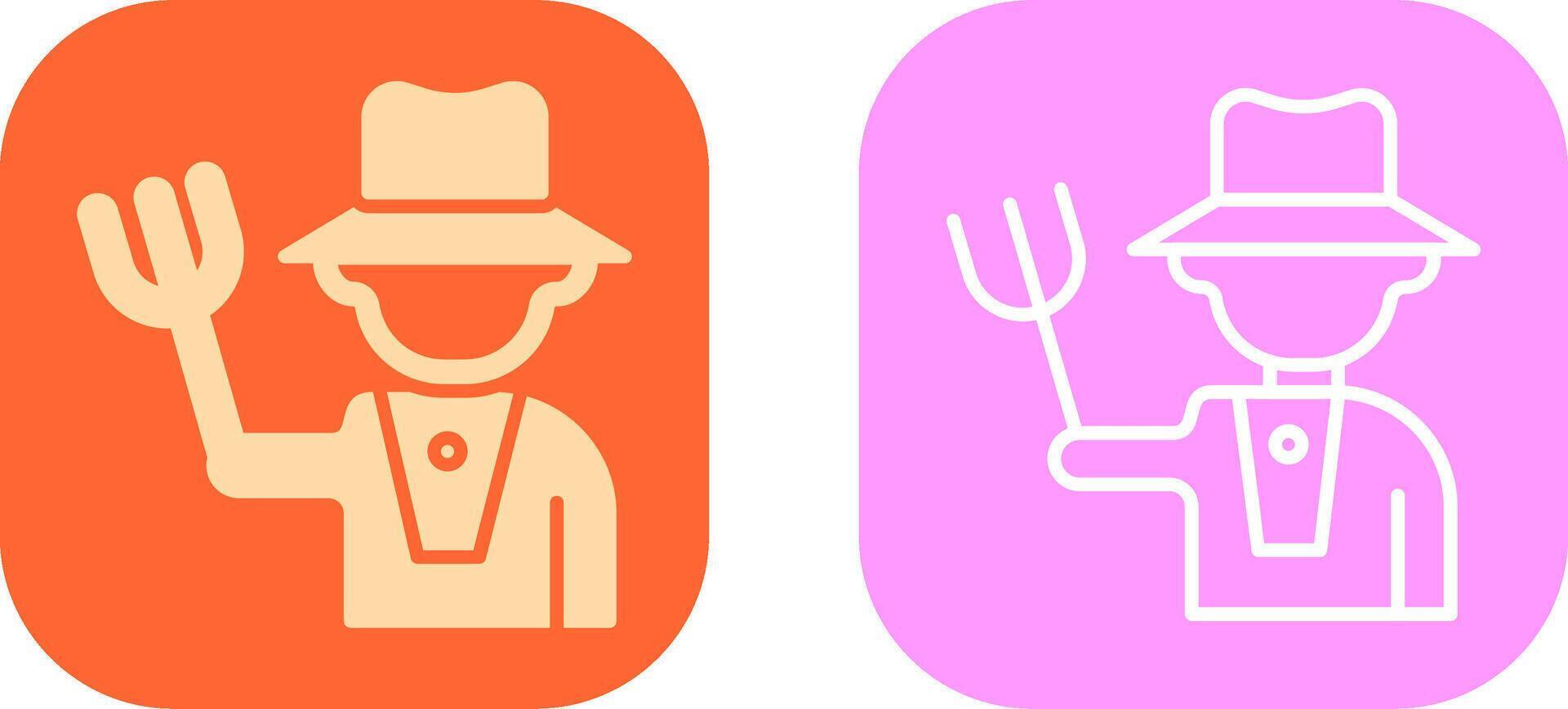 Farmer Icon Design vector
