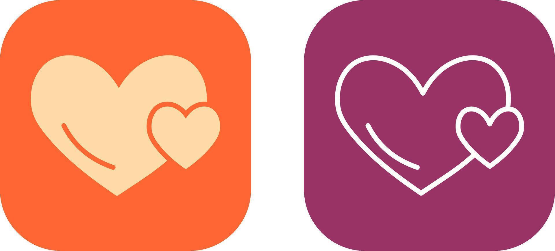Hearts Icon Design vector