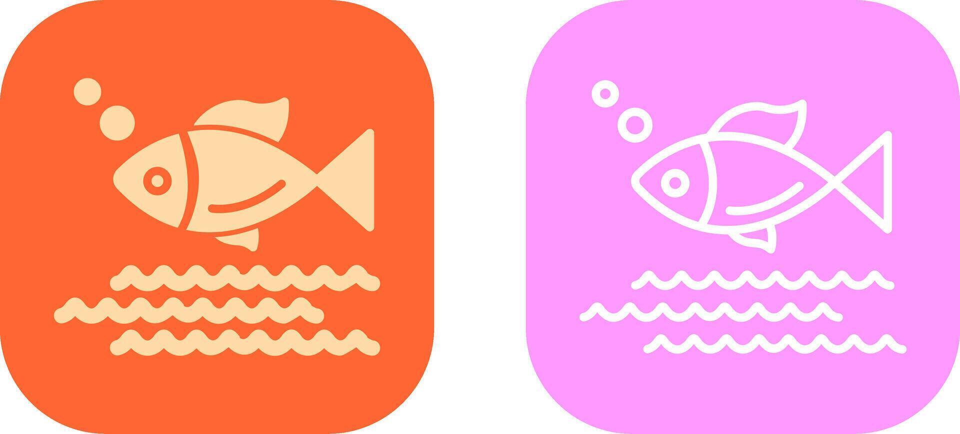 Fish Icon Design vector