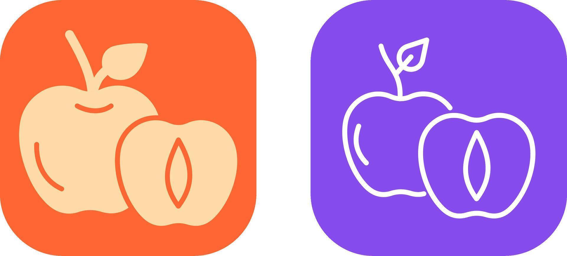 Apricot Icon Design vector