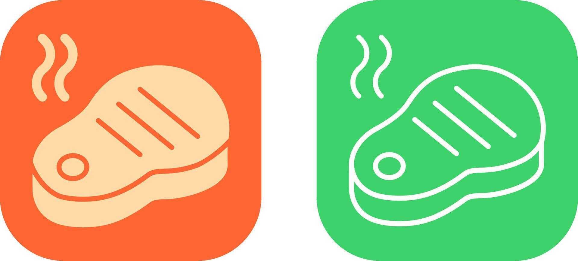 Steak Icon Design vector