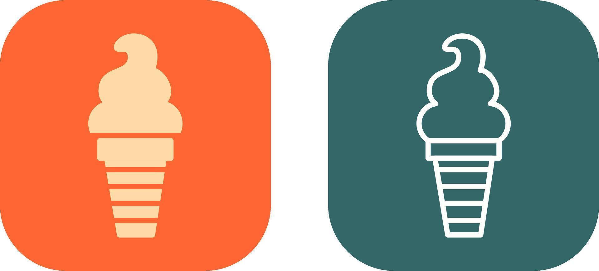 Ice Cream Icon Design vector