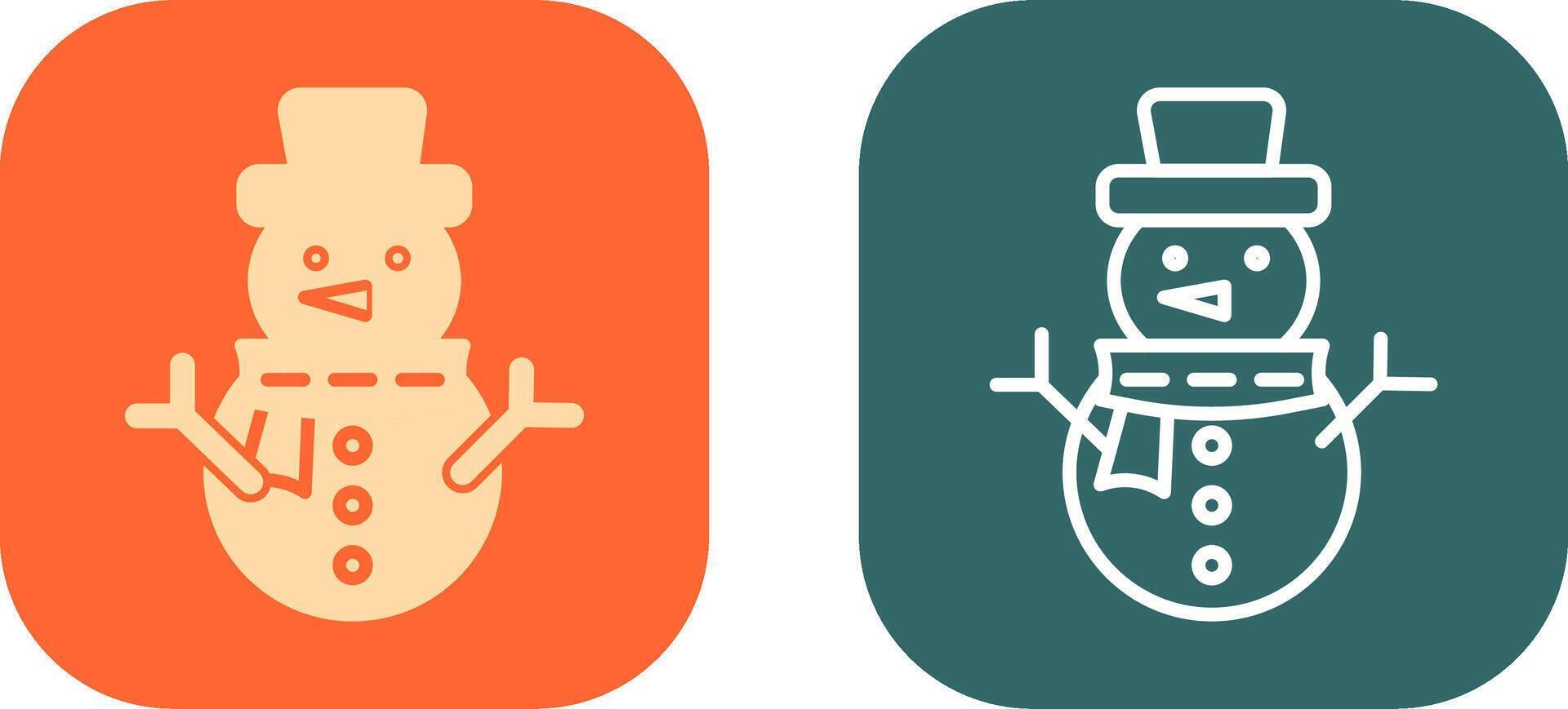 Snowman Icon Design vector