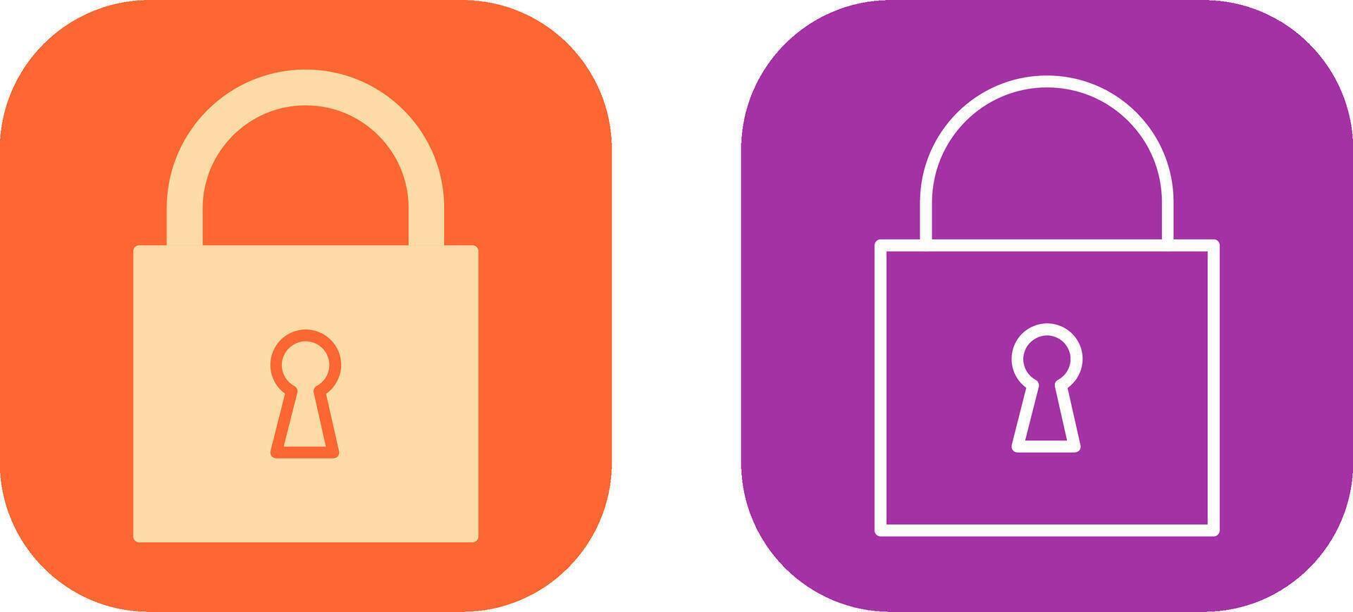 Padlock Icon Design vector