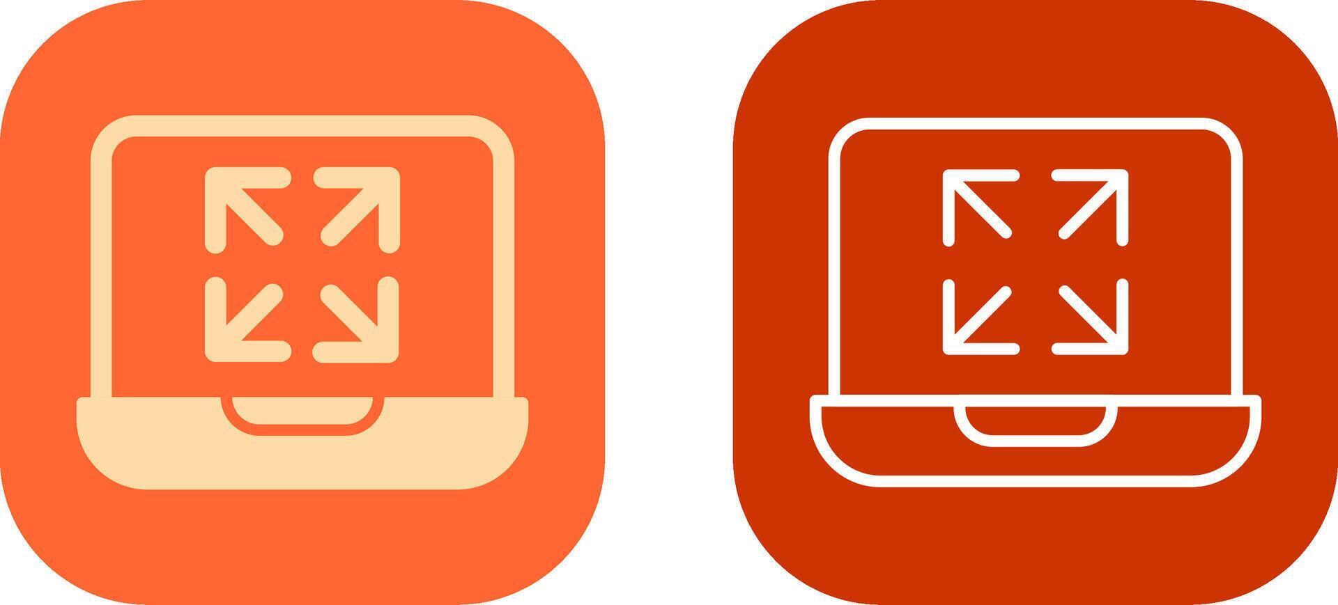 Maximize Icon Design vector