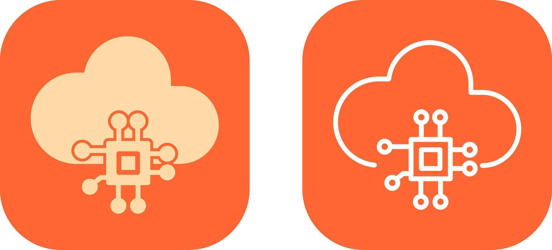 Cloud Computing Icon Design vector