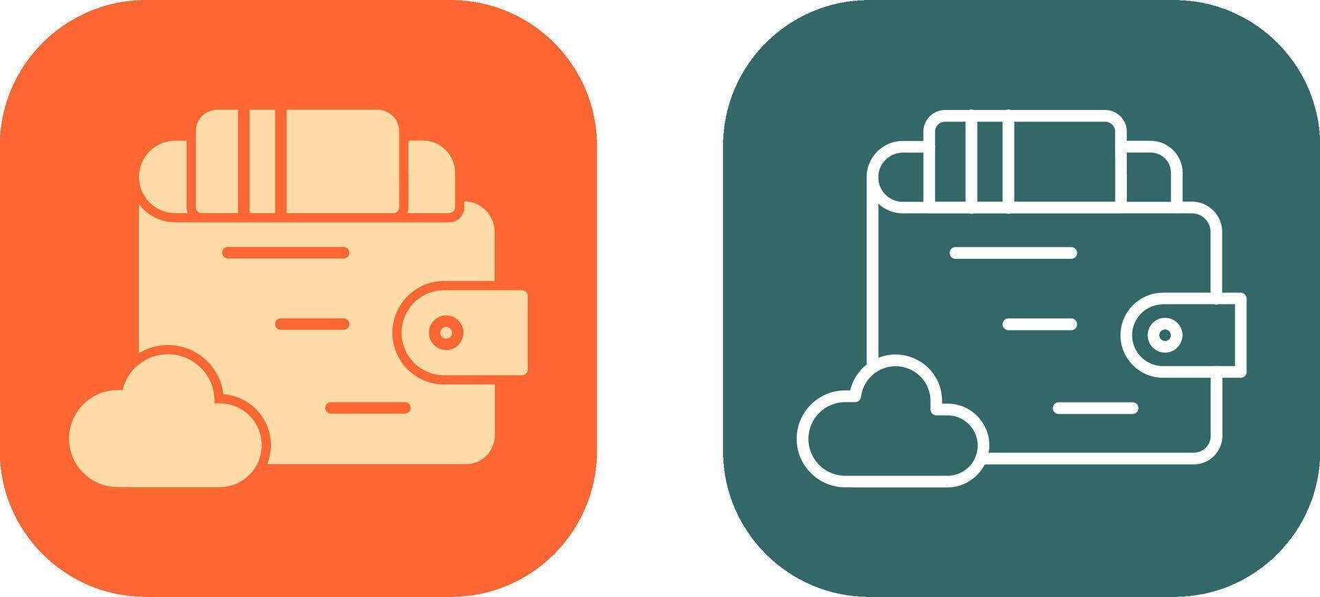 Wallet Icon Design vector