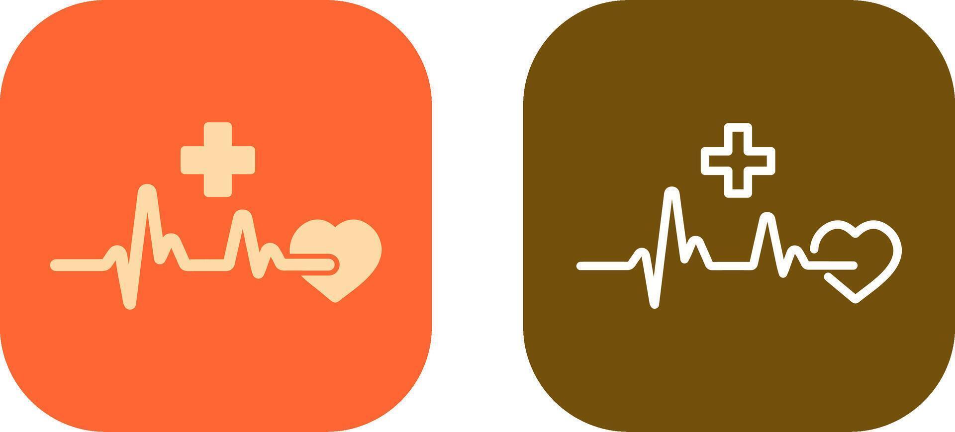 Heart Attack Icon Design vector