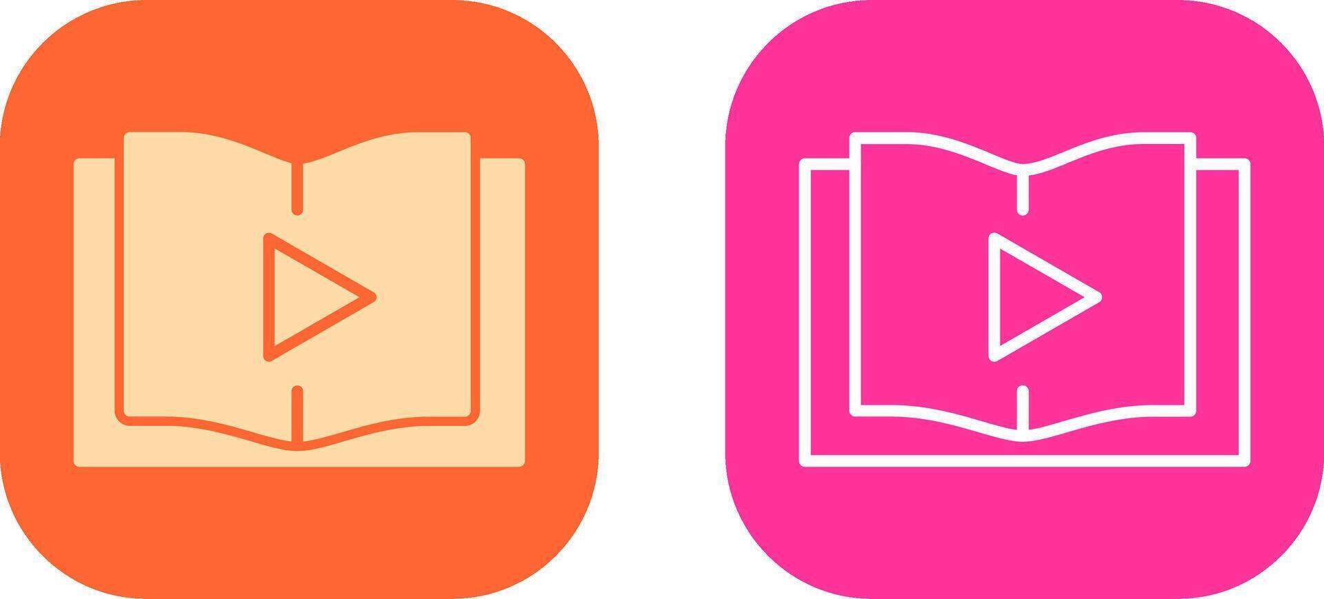 Online Learning Icon Design vector